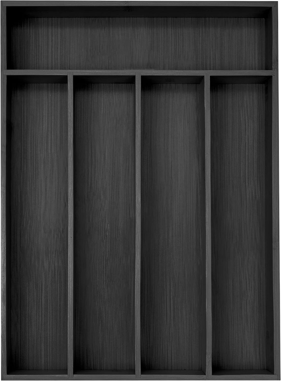 Silverware Organizer Kitchen Drawer Organizer Utensil Organizer Bamboo Silverware Holder Cutlery Organizer in Drawer Flatware Organizer Tray(5 slots, Natural